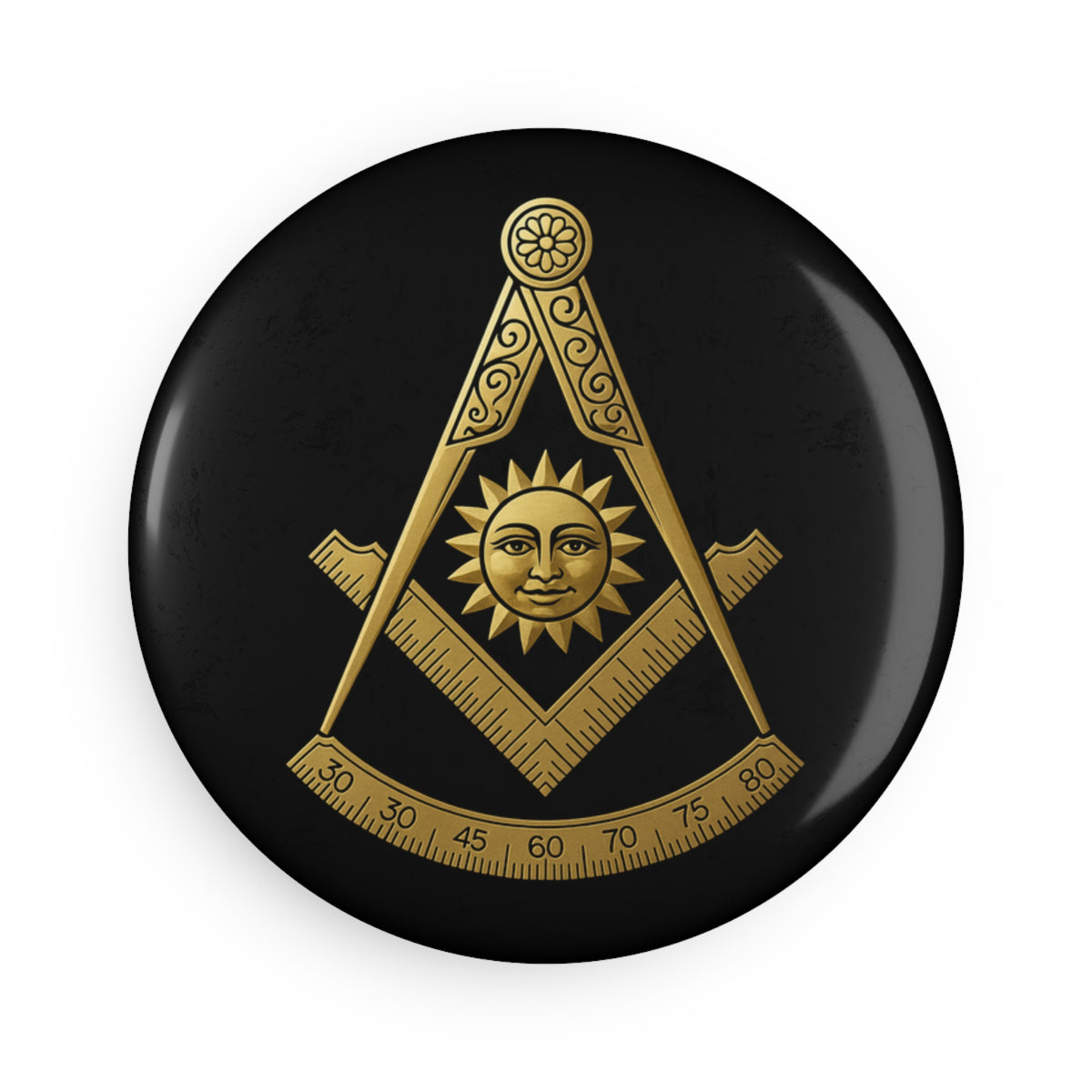 Past Master Blue Lodge Magnet - Decorative Refrigerator - Bricks Masons