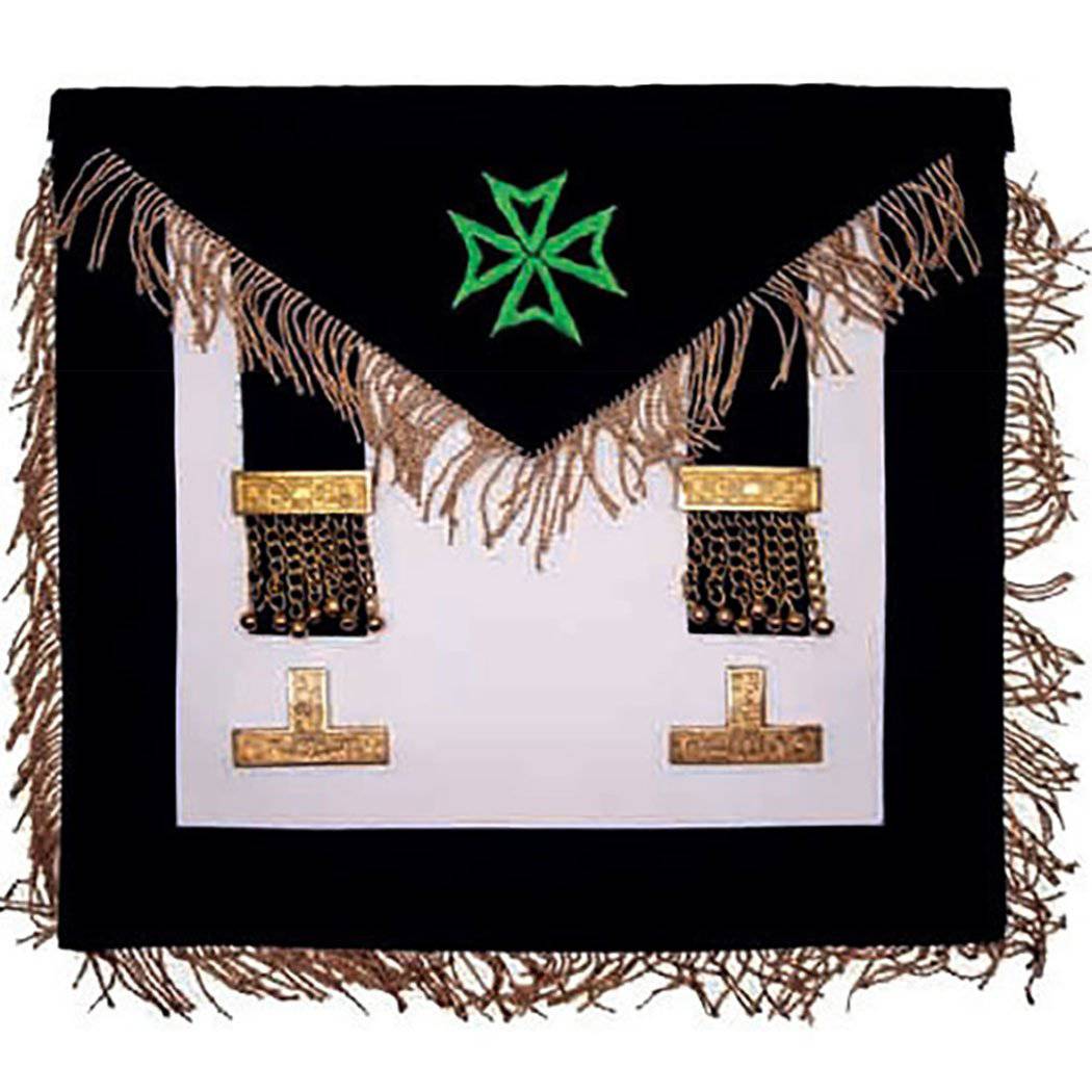 Worshipful Master  Malta Regulation Apron - Green