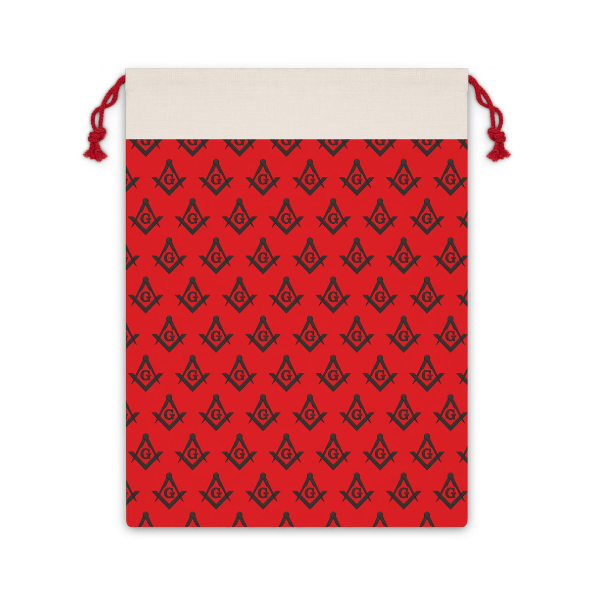 Master Mason Blue Lodge Gift Bag - Square & Compass with G Symbol Design - Bricks Masons