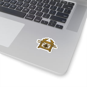 Master Mason Blue Lodge Sticker Decal - Kiss-Cut Ark of the Covenant - Bricks Masons