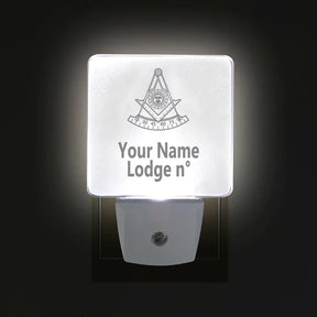 Past Master Blue Lodge California Regulation LED Sign - 2 Pieces Plug-in - Bricks Masons