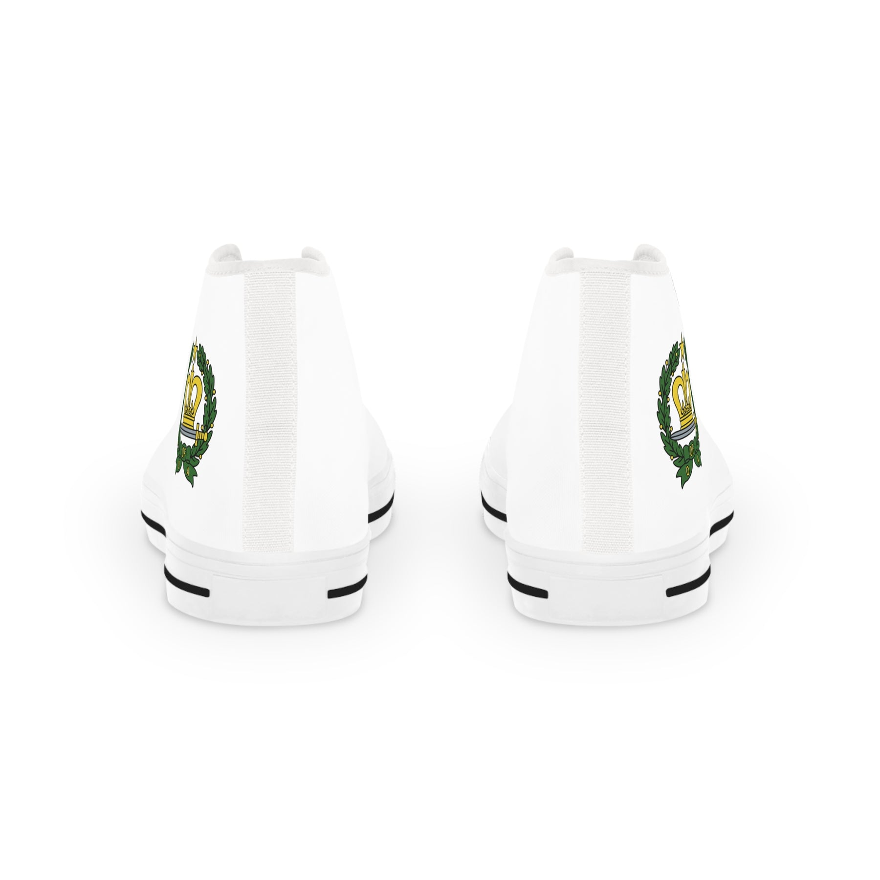 Order of the Amaranth Sneaker - High Top Black & White - Bricks Masons