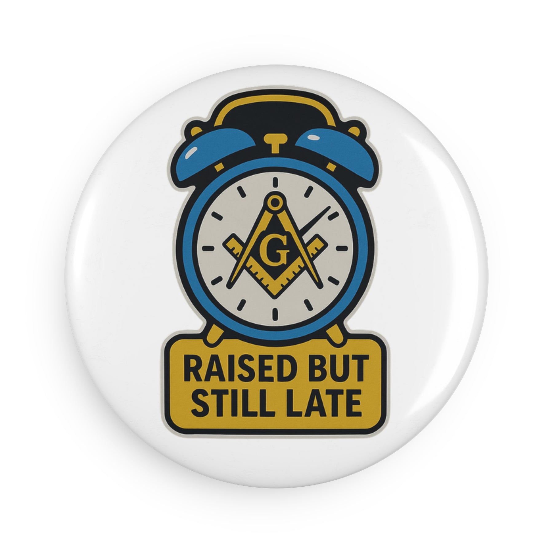 Master Mason Blue Lodge Magnet - Decorative Refrigerator - Bricks Masons