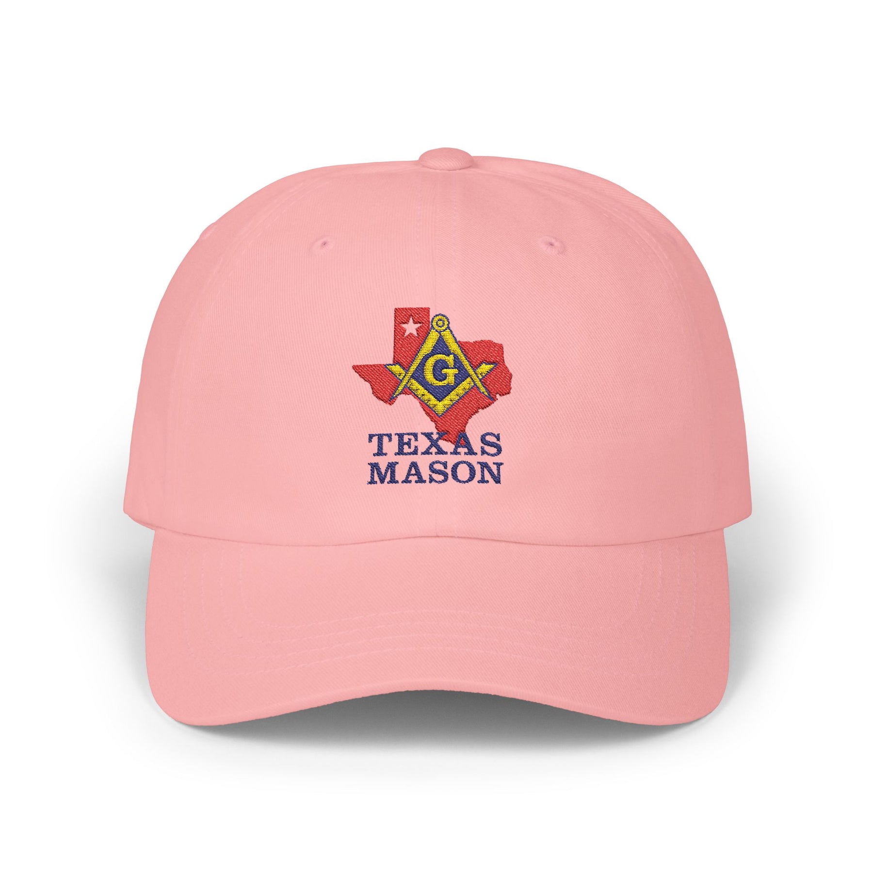 Master Mason Blue Lodge Baseball Cap - Embroidered Texas Mason Dad Cap - Bricks Masons