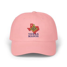 Master Mason Blue Lodge Baseball Cap - Embroidered Texas Mason Dad Cap - Bricks Masons
