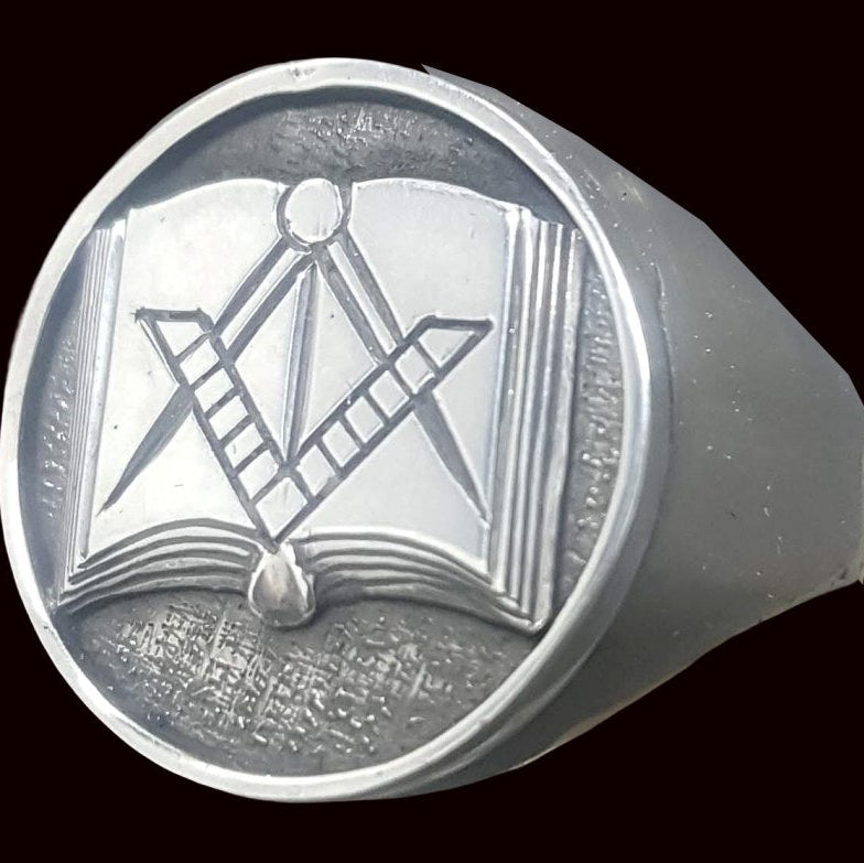 Masonic Ring, Apprentice Degree, Silver, Freemasonry Art. 1171 - Bricks Masons