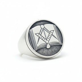 Masonic Ring, Apprentice Degree, Silver, Freemasonry Art. 1171 - Bricks Masons