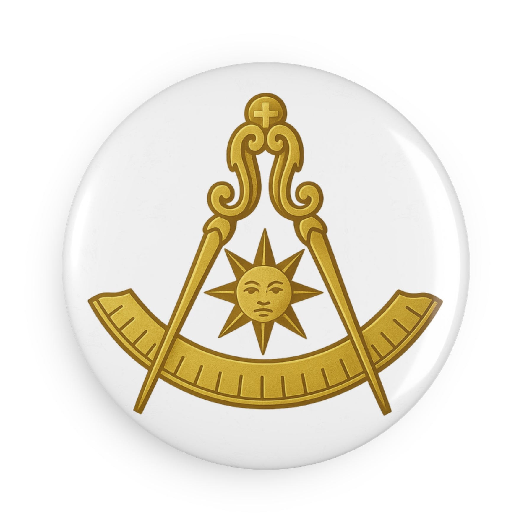 Past Master Blue Lodge Magnet - Decorative Refrigerator - Bricks Masons