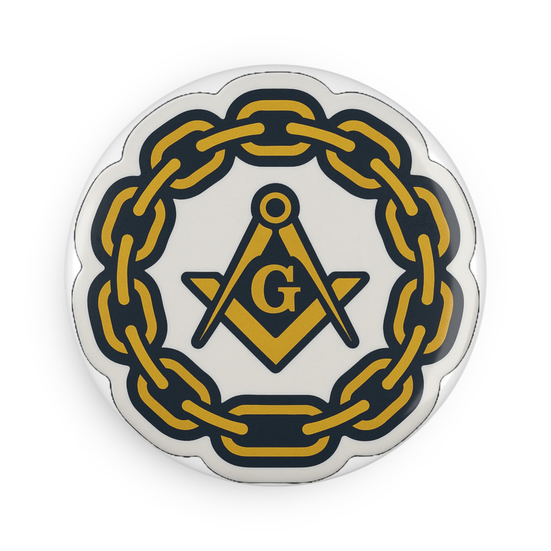 Master Mason Blue Lodge Magnet - Decorative Refrigerator - Bricks Masons