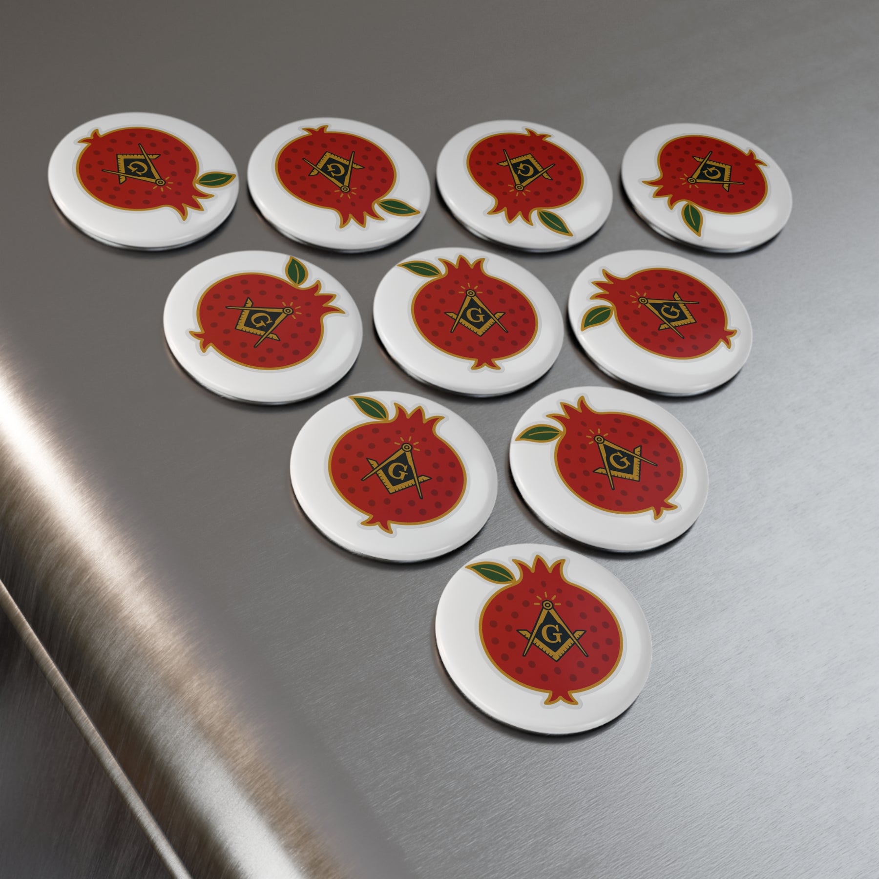 Master Mason Blue Lodge Magnet - Decorative Refrigerator - Bricks Masons