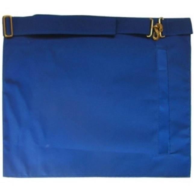 12th Degree Memphis Misraim Apron - White & Royal Blue Moire - Bricks Masons
