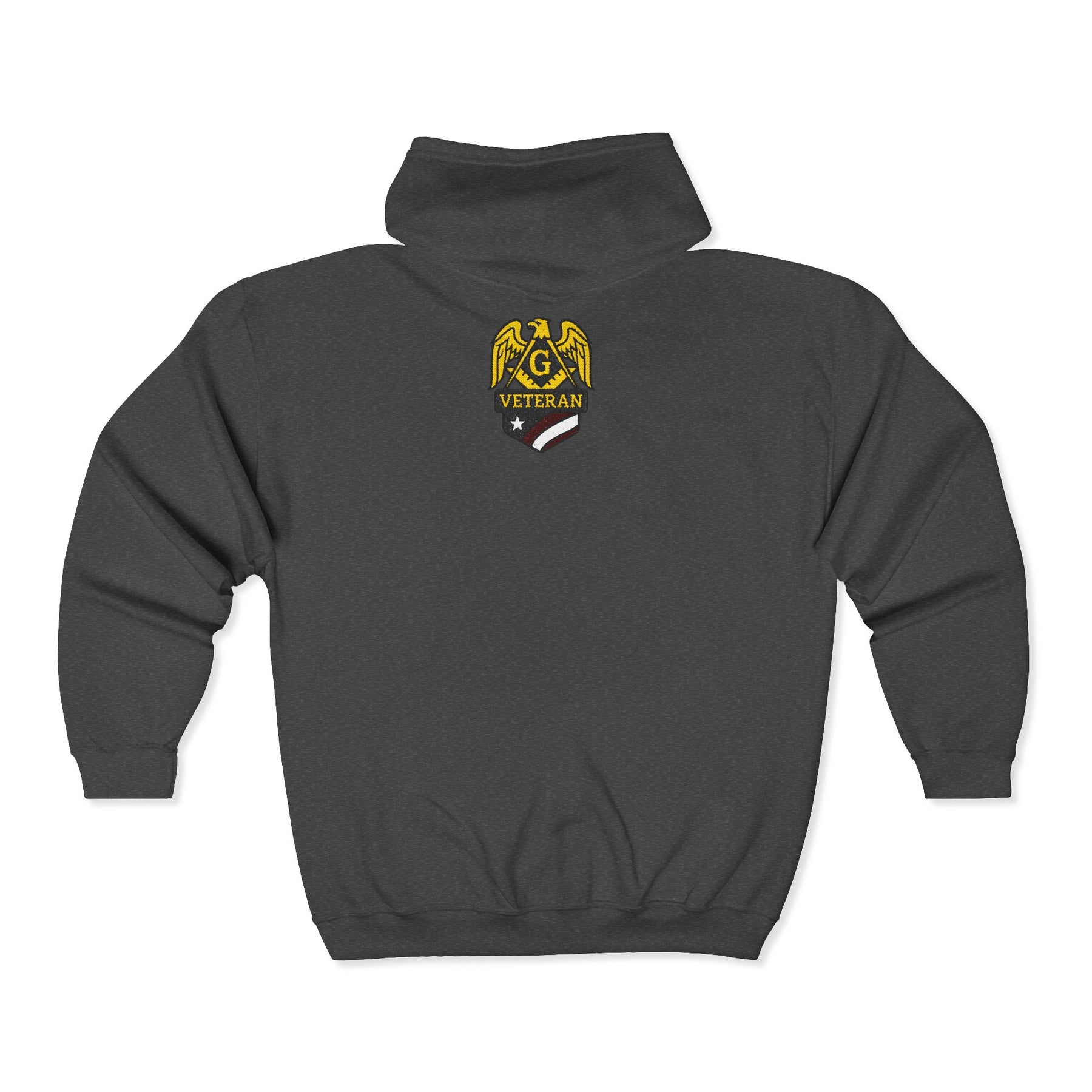 Master Mason Blue Lodge Hoodie - Veteran Mason Zip Up Jacket - Bricks Masons