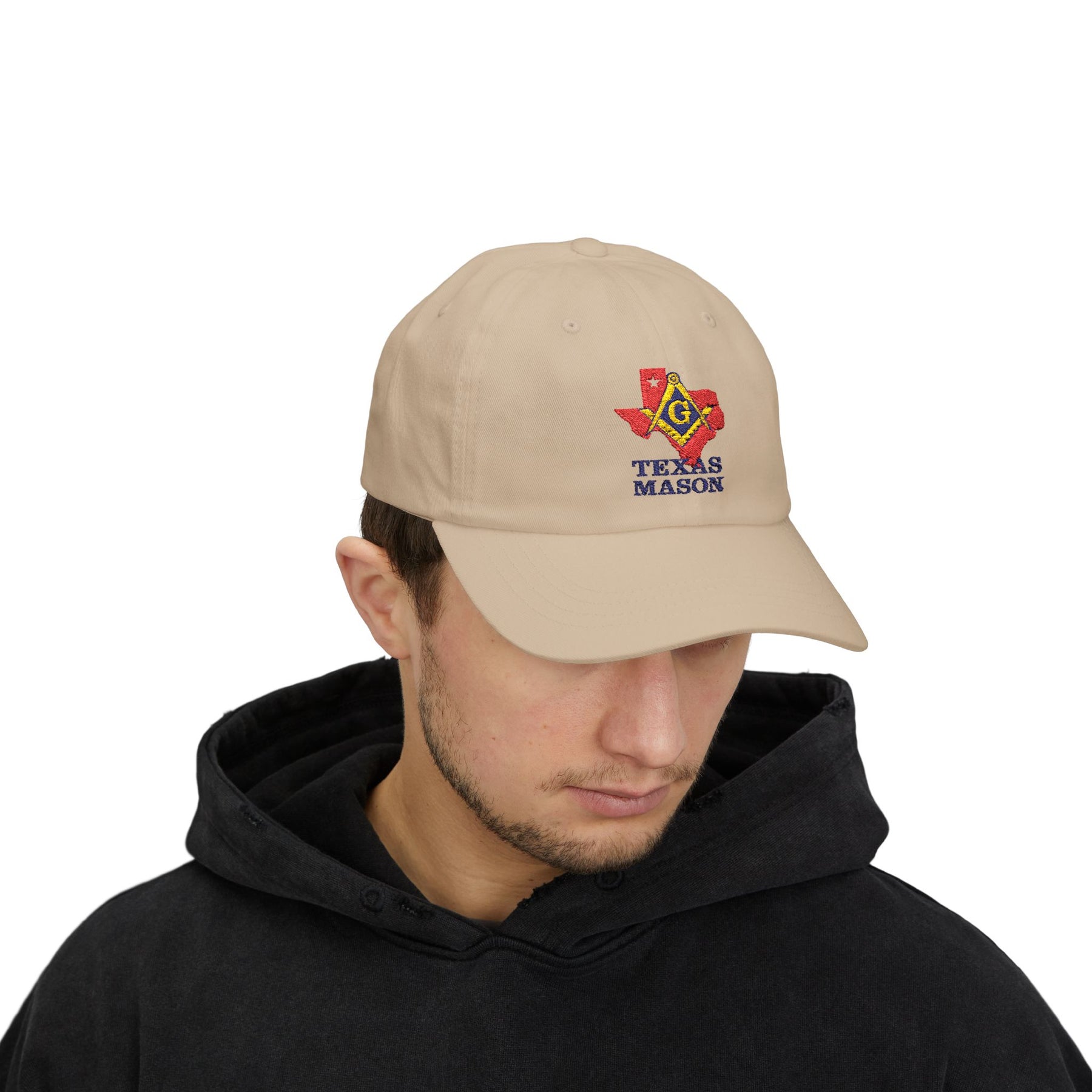Master Mason Blue Lodge Baseball Cap - Embroidered Texas Mason Dad Cap - Bricks Masons