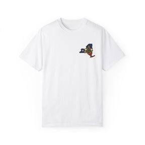 Master Mason Blue Lodge T-Shirt - Garment-Dyed New York Mason - Bricks Masons