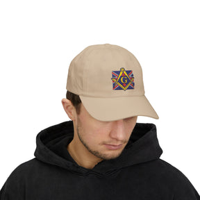 Master Mason Craft Baseball Cap - United Kingdom Mason Square & Compass G - Bricks Masons