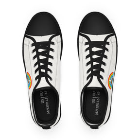 Royal Ark Mariner Sneaker - Low Top Sneaker Black & White Colorful Emblem - Bricks Masons