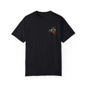 Master Mason Blue Lodge T-Shirt - Garment-Dyed New York Mason - Bricks Masons
