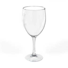 Master Mason Blue Lodge Wine Glass - Served On The Level Square & Compass G