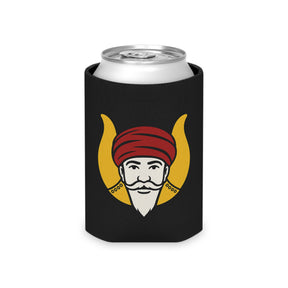 GROTTO Can Cooler - Black With Polyester Exterior - Bricks Masons