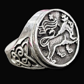 Lion Rastafari Judah Ring In Silver 1.8 Cm 15 Gr Art 1696 - Bricks Masons