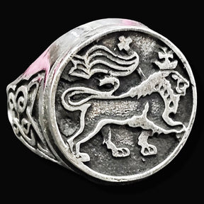 Lion Rastafari Judah Ring In Silver 1.8 Cm 15 Gr Art 1696 - Bricks Masons