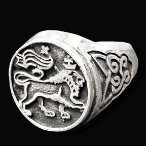 Lion Rastafari Judah Ring In Silver 1.8 Cm 15 Gr Art 1696 - Bricks Masons