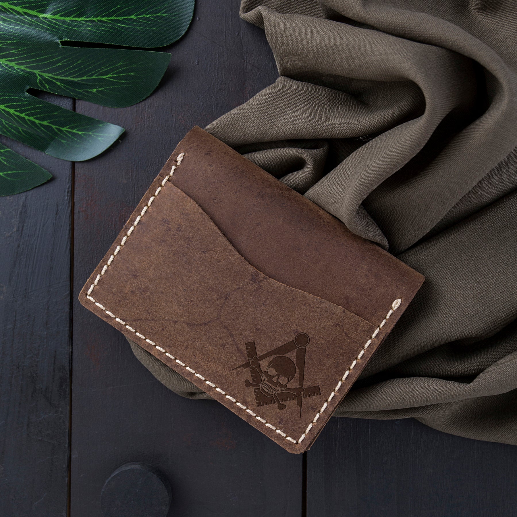 Widows Sons Wallet - Brown Leather - Bricks Masons