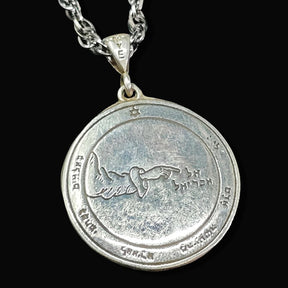 Wiccan pendant Third Pentacle consecrated to the Moon in Silver 3 cm 8 g 44 Seals of Solomon Art 1712 - Bricks Masons