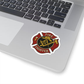 Master Mason Blue Lodge Sticker Decal - Kiss-Cut Colorful - Bricks Masons
