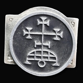 Demon Ring 4 Marques Samigina 72 Demons Lesser Key of Solomon Goetia In Silver 2.2 cm x 1.8 cm 18 Gr Art 1782 - Bricks Masons