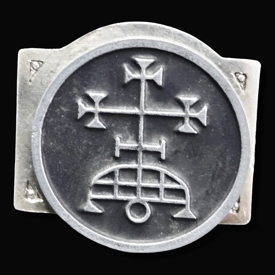 Demon Ring 4 Marques Samigina 72 Demons Lesser Key of Solomon Goetia In Silver 2.2 cm x 1.8 cm 18 Gr Art 1782 - Bricks Masons