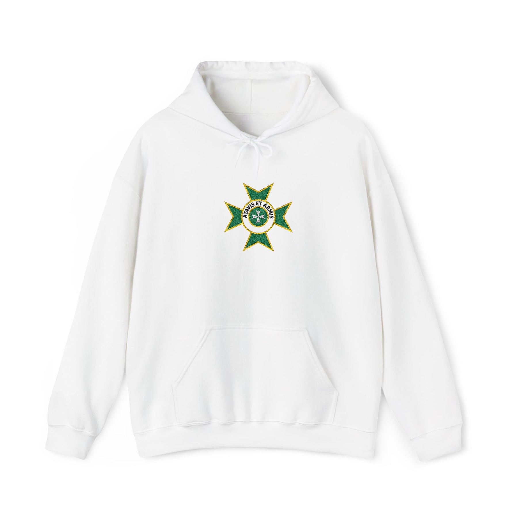 Order of Saint Lazarus Hoodie - Soft Cotton Poly Blend Front Stitch - Bricks Masons