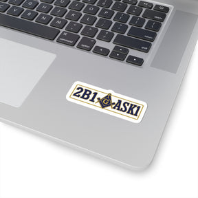 Master Mason Blue Lodge Sticker Decal - Kiss-Cut 2B1 ASK1 - Bricks Masons