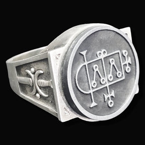 Ancient Israel Ring - Key of Solomon PRESIDENT MALPHAS - Bricks Masons