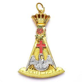 18th Degree Scottish Rite Collar Jewel - Colored - Bricks Masons