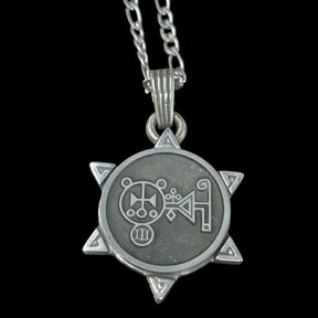 I wove Demon 67 DUKE AMDUSIAS and Secret Seal of Solomon 72 Demons Lesser Key of Solomon Goetia In Silver 3 x 2.5 cm 12 Gr Art 1926 - Bricks Masons