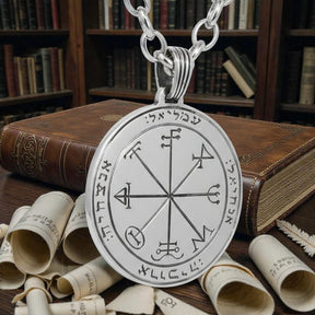 Third and First Pentacle pendant consecrated to Saturn in Silver 3 cm 12 g 44 Seals of Solomon Art 1955 - Bricks Masons