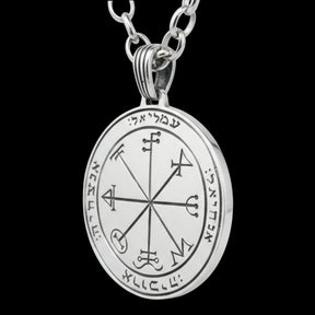 Third and First Pentacle pendant consecrated to Saturn in Silver 3 cm 12 g 44 Seals of Solomon Art 1955 - Bricks Masons