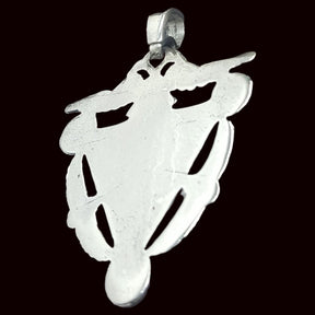 Silver Abracadabra And Isis Pendant 4.5 X 4 Cm Weighs 15 Gr Art 196 - Bricks Masons