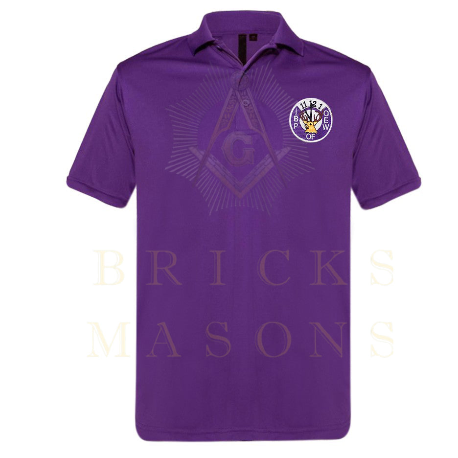 Elks of the World Polo Shirt - Various Colors - Bricks Masons