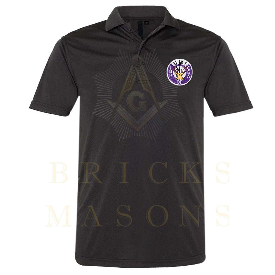 Elks of the World Polo Shirt - Various Colors - Bricks Masons