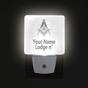 Master Mason Blue Lodge LED Sign - 2 Pieces Plug-in