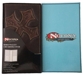 Widows Sons Wallet - Nocona Cross Long Chocolate