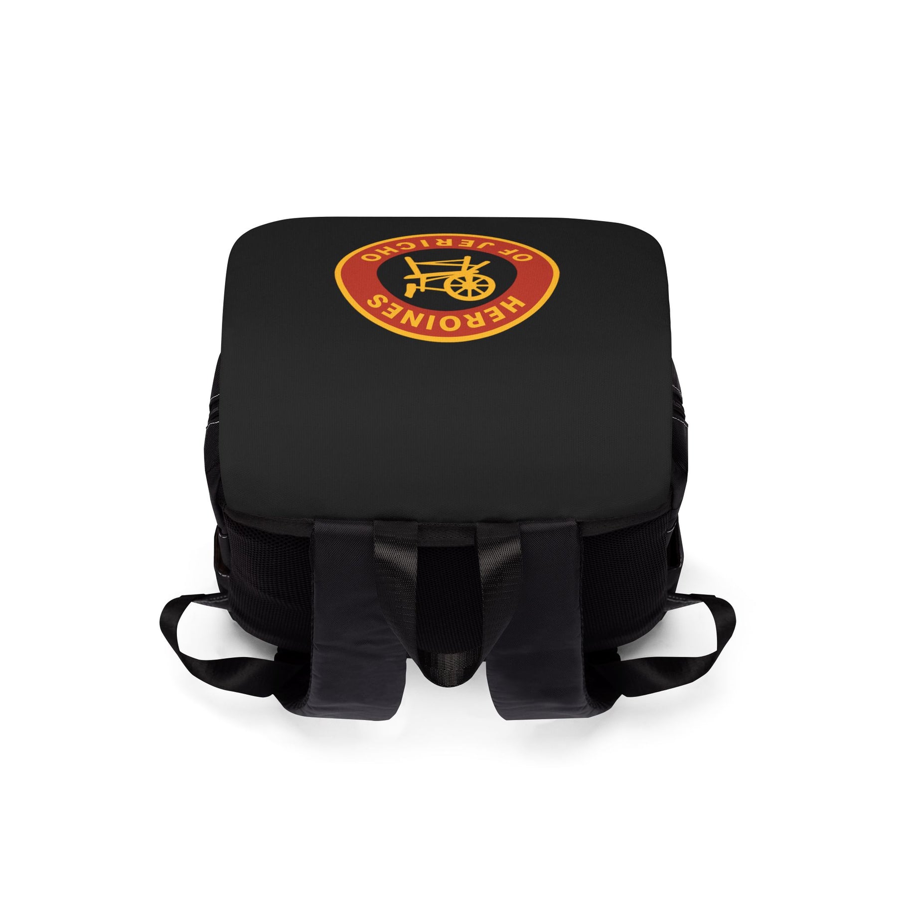 Heroines of Jericho Backpack - Vibrant Red & Yellow Emblem - Bricks Masons