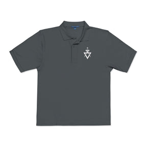 Allied Masonic Degrees Polo Shirt - Embroidered White AMD Emblem Various Colors - Bricks Masons