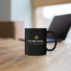 11oz Black Mug - Bricks Masons