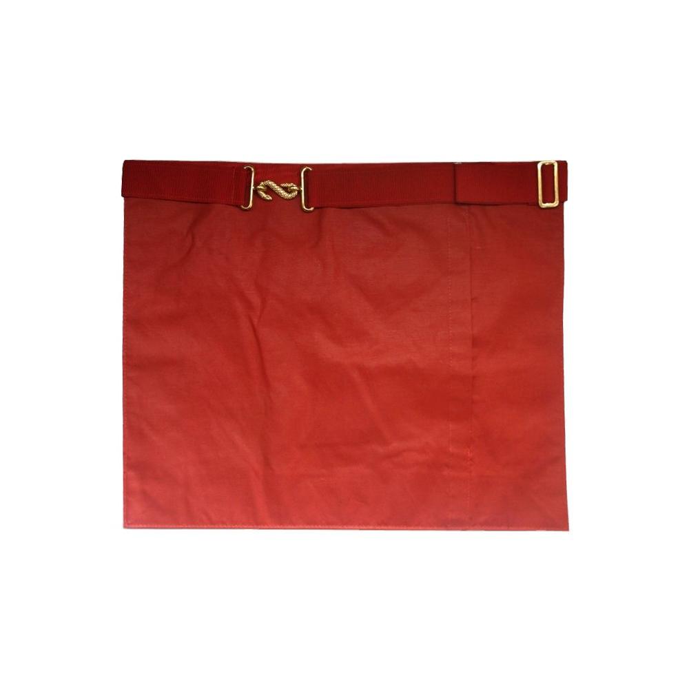 26th Degree Scottish Rite Apron - All Red Satin & Moire Prince of Mercy - Bricks Masons