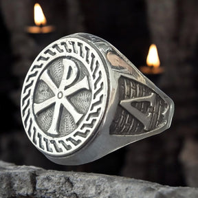 Templar Crimson XP Ring in Silver 1.9 cm 10 g Art 272 - Bricks Masons