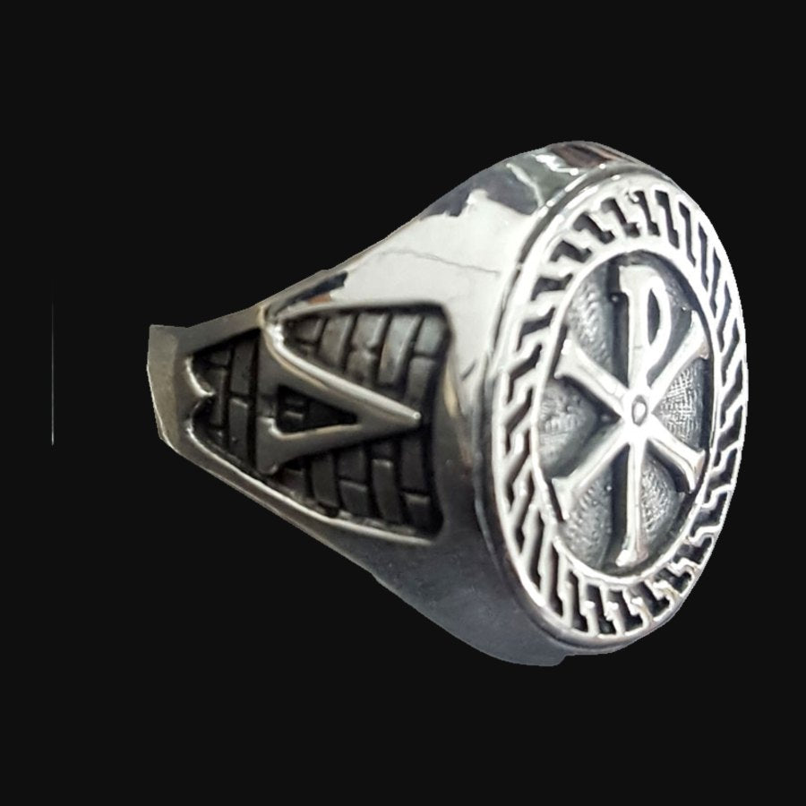 Templar Crimson XP Ring in Silver 1.9 cm 10 g Art 272 - Bricks Masons