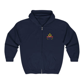 National Sojourners Hoodie - Zip Up Jacket Dual-Side Embroidery - Bricks Masons